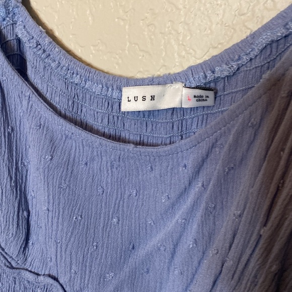 Lush Knit Blue Dress - Picture 2 of 3